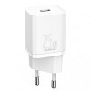 Incarcator Retea Rapid Baseus Super Si 25W, 3A, USB-C, Alb CCSP020102