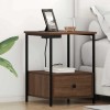 VidaXL Cabinet de noptiere cu stație de &icirc;ncărcare 2 pcs Stejar brun 859439