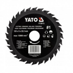 Disc circular raspel depresat, Yato, 125x5x22.2mm
