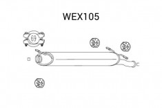 Toba esapament finala CITROEN XSARA Cupe (N0) (1998 - 2005) QWP WEX105 foto