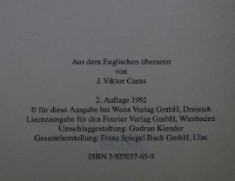 Die Abstammung des Menschen (Descendenta omului in germana)/ Charles Darwin