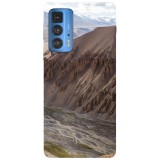 Husa compatibila cu Motorola G51 model Mountain Edges, Silicon, TPU, Viceversa, Transparent, Carcasa