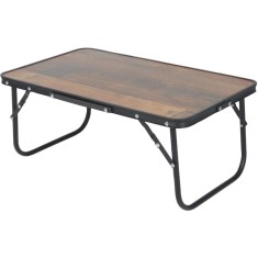 Masuta pliabila camping MDF cu maner, structura aluminiu, 56x34x24 cm, maro Household NewTrend