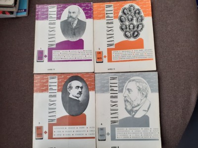 MANUSCRIPTUM NR 1-4 /1971 NUMAR COMPLET foto