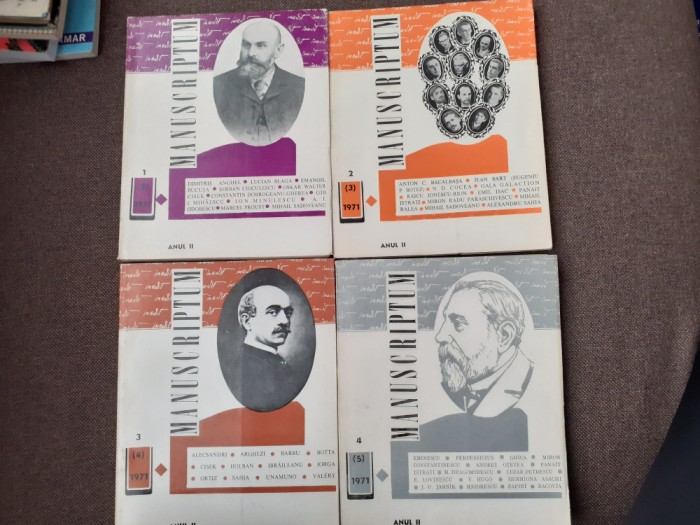 MANUSCRIPTUM NR 1-4 /1971 NUMAR COMPLET