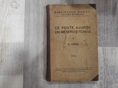 Ce poate ajunge un meserias roman de N.Iorga foto