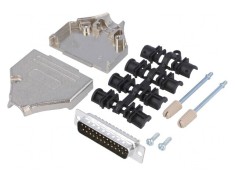 D-Sub 25-Pin Mufă Tată Lipire pe Cablu Set Complet