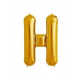 Balon Folie Litera H Auriu - 40 cm