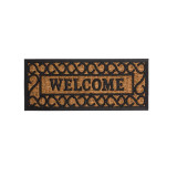 Cumpara ieftin Covoras Usa pentru Treapta Maro Negru , Welcome, 60 cm x 25 cm