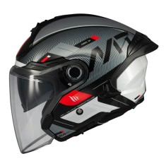 Casca open face pentru scuter - motocicleta MT Cosmo SV Silence B2 negru/gri lucios (ochelari soare integrati) XS (53/54cm)