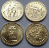 Set complet 4 monede 10 ruble 2023 Rusia, Cities of Labour Valour 3, unc, Europa