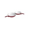 Set 2 Tigai Ceramica Bialetti Rosu, 24-28cm - Gatit Sănătos, Fără Grăsime, Toate Sursele de Caldura, Usor de Curatat