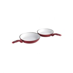 Set Tigai Bialetti Ceramic OK Rosu, 2 piese 24 - 28 cm
