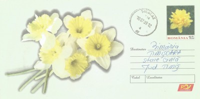 Romania, Flori, intreg postal circulat, 2009 foto