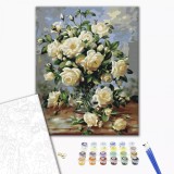 Set pictura pe numere - Cream still life | Brushme