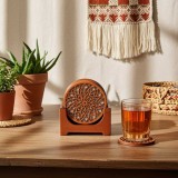 Suport Pahare Vin Elegant, Set 6 Piese cu Suport Depozitare, Protectie Masa, Cadou Perfect Pasionati Vin