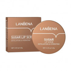 Balsam de Buze, Lanbena, Sugar Lip Scrub, Efect Exfoliant si Nutritiv, Aroma Zahar, 6.5gr