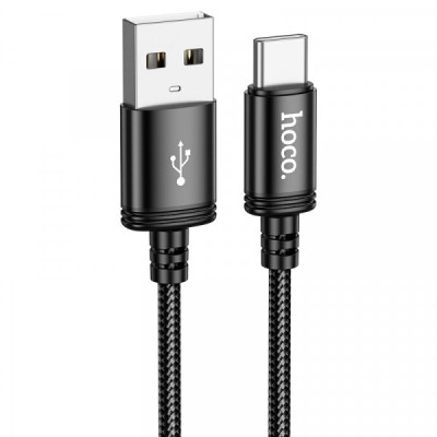 Cablu Date si Incarcare USB-A - USB-C HOCO X91, 60W, 3m, Negru foto