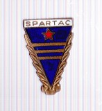 AMS# - INSIGNA SPORTIVA FOTBAL SPARTAC BUCUCURESTI, EMAIL LA CALD