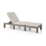 Sezlong de gradina, material polipropilena, pentru uz rezidential si comercial, spatar ajustabil, culoare gri, Keter, perne incluse, dimensiuni 195 x
