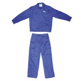 Cumpara ieftin Costum salopeta de lucru, bluza si pantaloni, albastru, marimea XXL