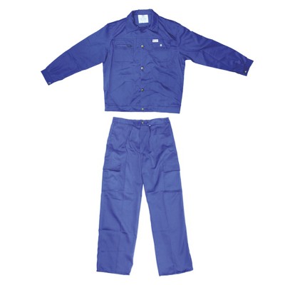 Costum salopeta de lucru, bluza si pantaloni, albastru, marimea L foto