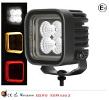 Cumpara ieftin Proiector LED Halogen 30W - Alb, Lumina difuza cu lumina DRL galbena si rosie 12-24V