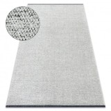 Covor FLORENCE 24021 Unicolor, glamour, țesut plat, franjuri - cremă, 78x150 cm