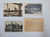 Cartofilie - Lot 4 CP WWII Deutsches Reich Expediate Piatra Olt (Oltenia) 1925, 33, 38, 42!