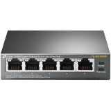Switch POE 4 porturi Gigabit 57W, TL-SG1005P, TP-Link