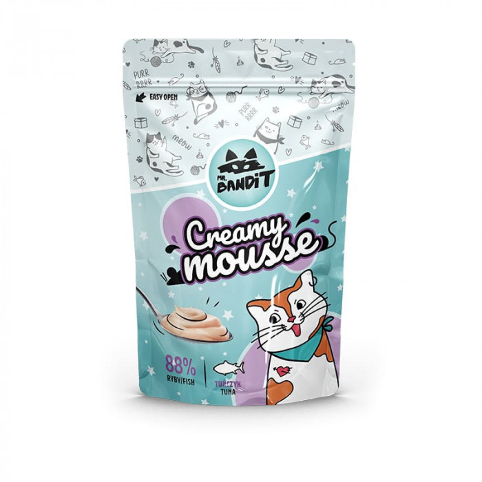 Recompense pentru pisici Mr. Bandit CAT Creamy Mousse, ton, 60 g AnimaPet MegaFood