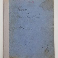 MANUSCRIS , CAIET DE VERSURI DE CORNELIU RUSU, CLUJ, 1945