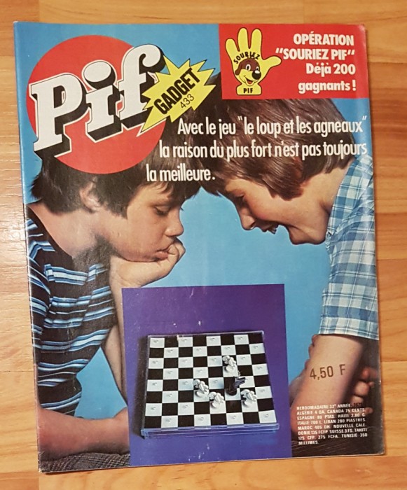 Revista Pif Gadget, nr. 433 (iulie 1977). In limba franceza