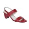Oferta marimea 37 Sandale dama din piele naturala cu toc de 5cm Rosu LNA59ROSU
