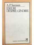 A. P. Samson - Eseuri despre g&acirc;ndire (editia 1983)