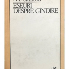 A. P. Samson - Eseuri despre gândire (editia 1983)