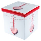 Cumpara ieftin Taburete cu spatiu depozitare, Design, MDF Piele ecologica, 100 kg, 38 x 38, Martisor