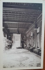 Carte postala, Sinaia, Castelul Peles, Sala Mauresc, perioada interbelica