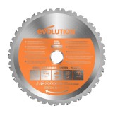 Cumpara ieftin Disc pentru fierastrau circular, taiere multifunctionala Evolution RAGEBLADE210MULTI-1083, O210 x 25.4 mm, 24 dinti