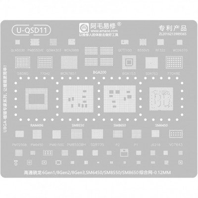 Sita BGA Amaoe U-QSD11 pentru Sasmsung Galaxy S23 foto
