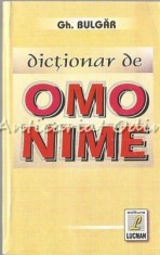 Dictionar De Omonime - Gh. Bulgar