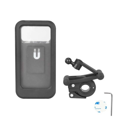 Suport GPS Reglabil 360&amp;deg; cu Ecran Tactil TPU | Accesoriu Universal pentru Bicicletă, Scuter și Moped foto