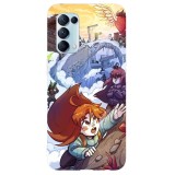 Husa compatibila cu Oppo A53 model Climbing mount Celeste, Silicon, TPU, Viceversa, Transparent, Carcasa