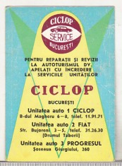 bnk cld Calendar de buzunar 1971 - Ciclop Service Bucuresti foto