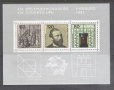 Germany Bundes 1984 UPU congress perf. sheet Mi.B19 MNH DA.151, Nestampilat