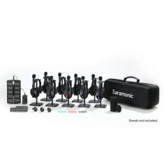 Solutie intercom completa Saramonic WiTalk9 WT9S18xbat, 9 pers, Full-Duplex, 1.9GHz, single-ear