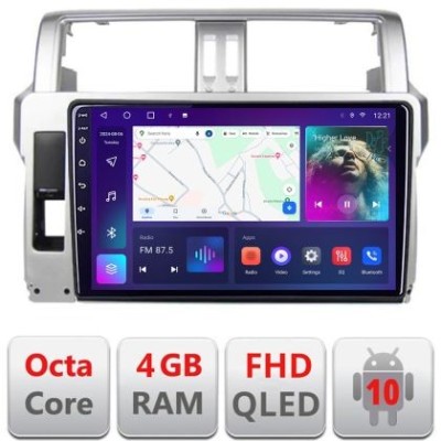 Navigatie Toyota Landcruiser J150 Prado 2014-2017 B-065 Android Ecran QLED octa core 4+64 carplay android auto KIT-065+EDT-E310V3 CarStore Technology foto