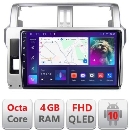 Navigatie Toyota Landcruiser J150 Prado 2014-2017 B-065 Android Ecran QLED octa core 4+64 carplay android auto KIT-065+EDT-E310V3 CarStore Technology