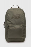 New Balance rucsac culoarea verde, mare, cu imprimeu, LAB23097DEK