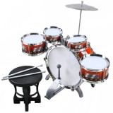Set 5 tobe pentru copii, cimbal inclus, doua bete si scaun, 57x40x50 cm